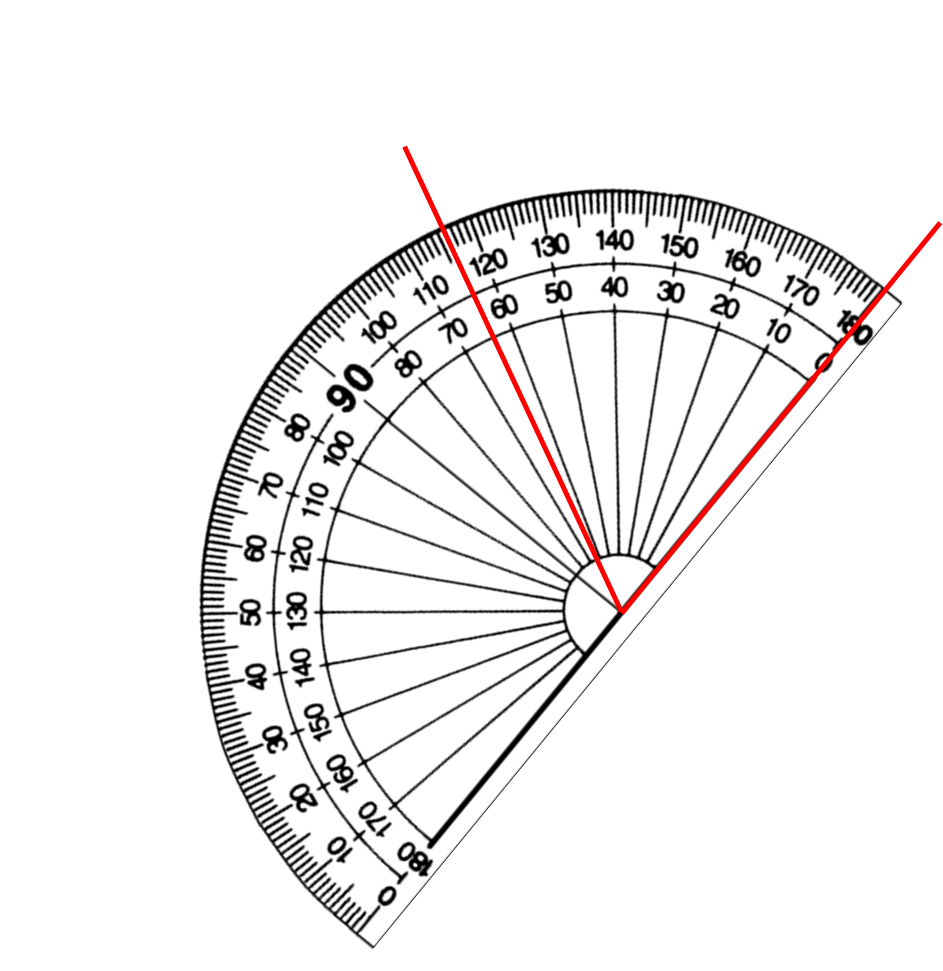 Protractor Measuring Angles