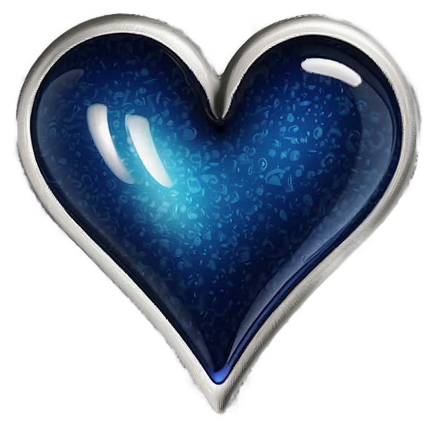 Prussian Blue Heart Emoji Png 06272024