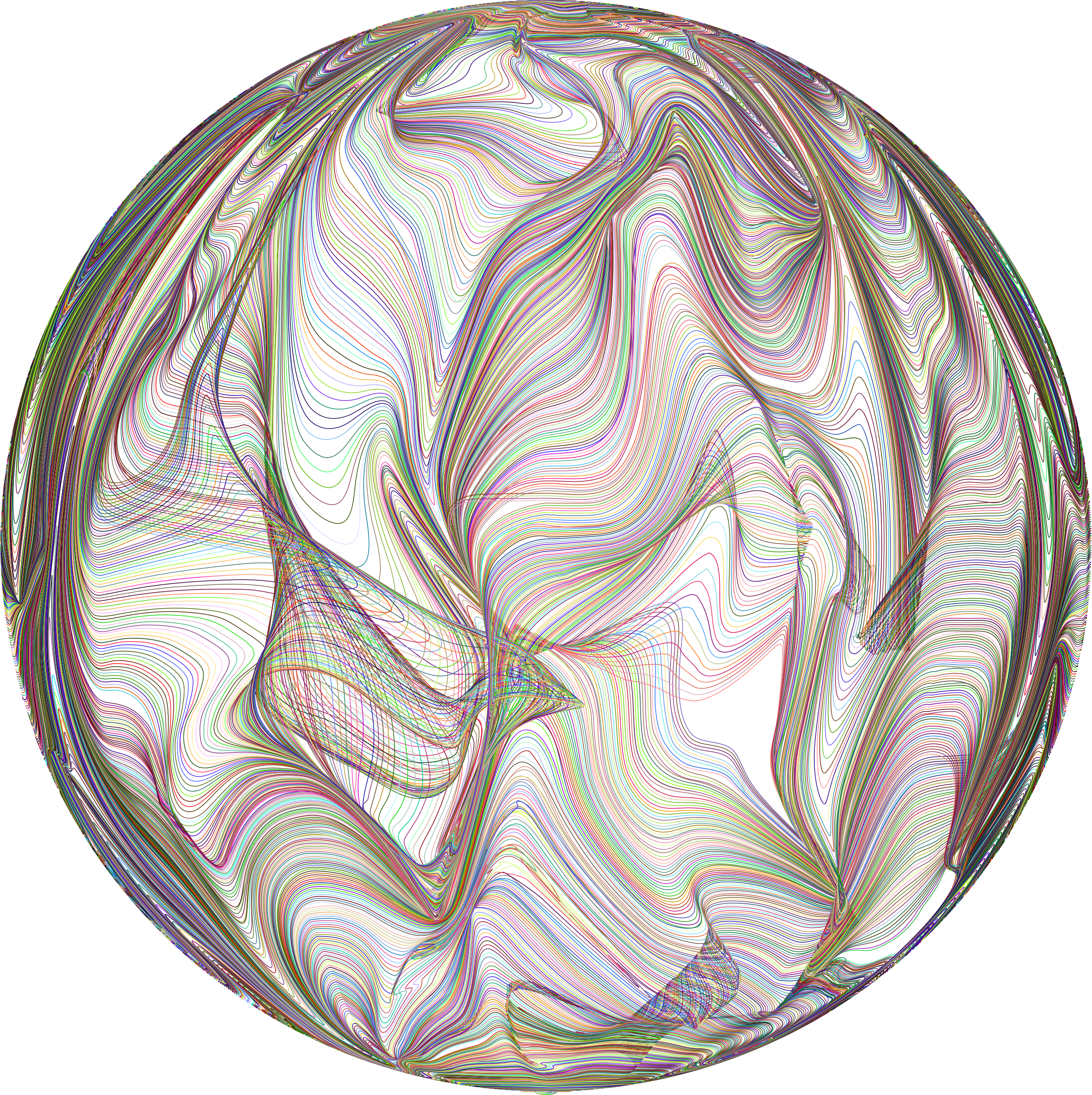 Psychedelic Abstract Sphere Patterns