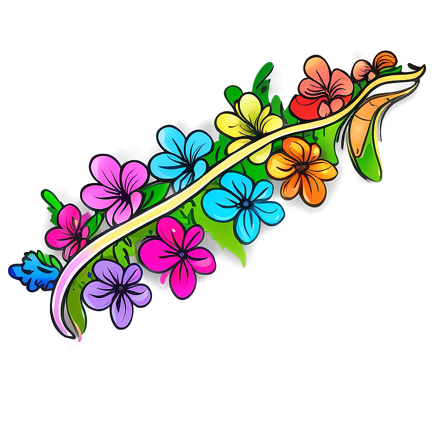 Psychedelic Flower Doodle Png 06272024