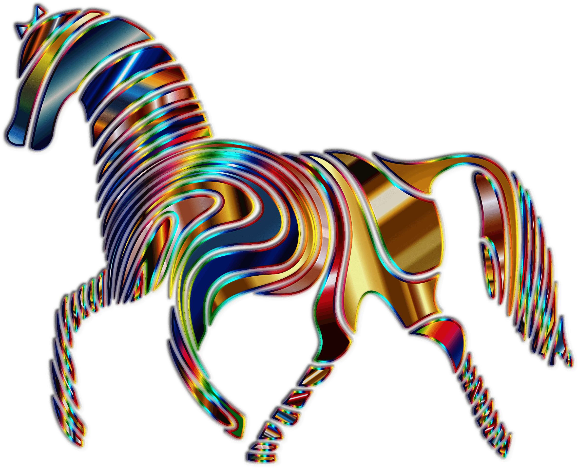 Psychedelic Horse Artwork