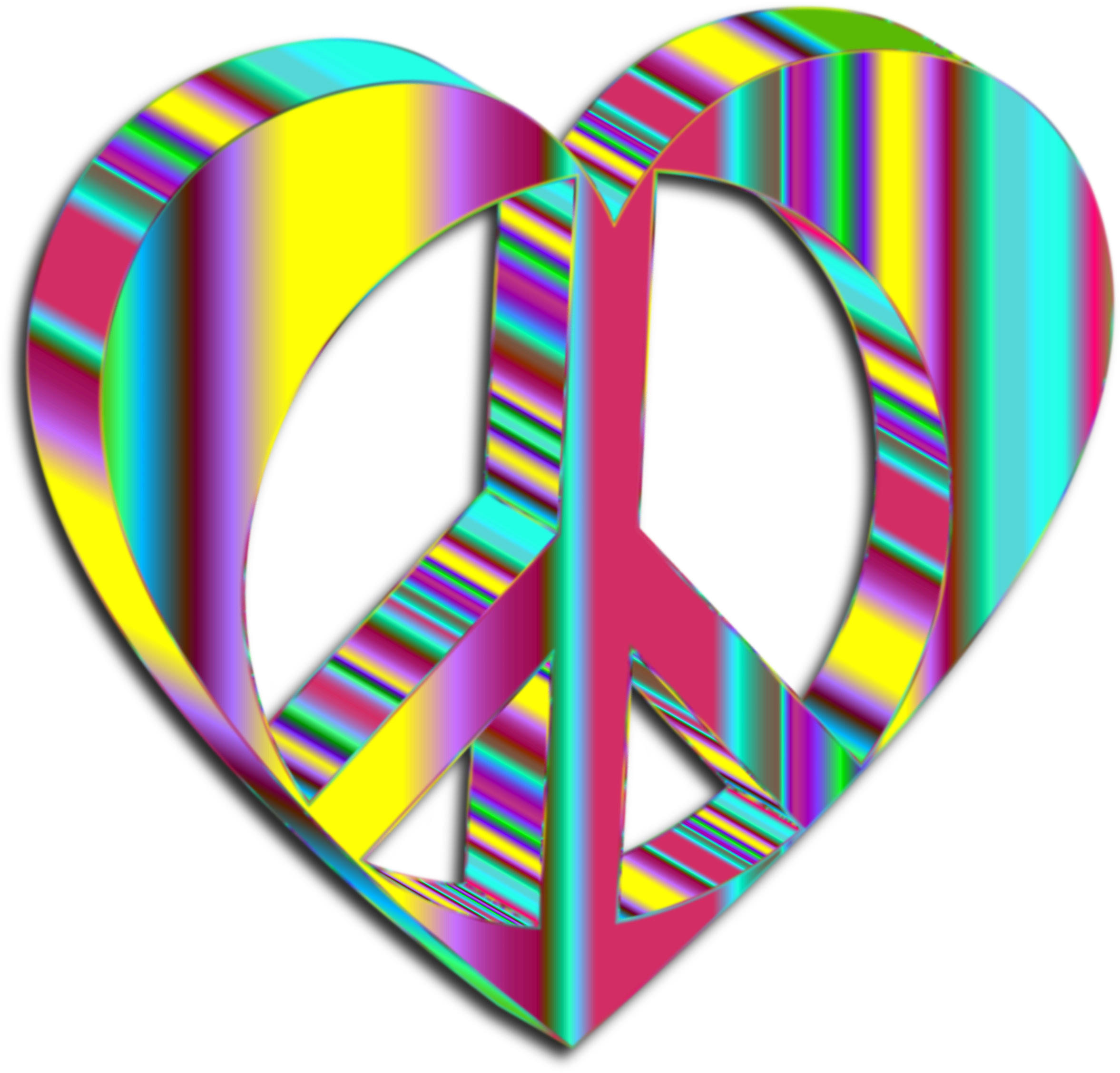 Psychedelic Peace Heart Design
