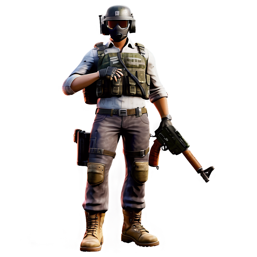 Pubg Character With Chicken Dinner Png 21