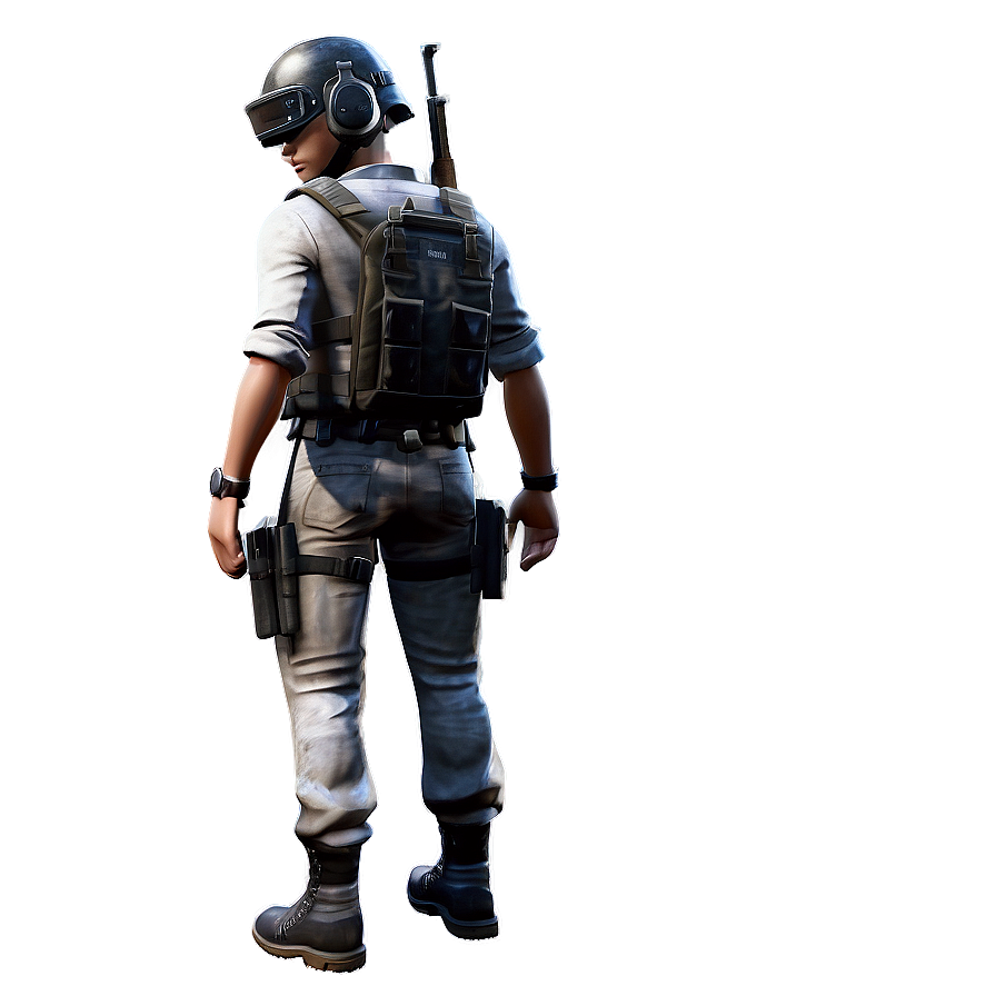 Pubg Hero In Battle Gear Png 85