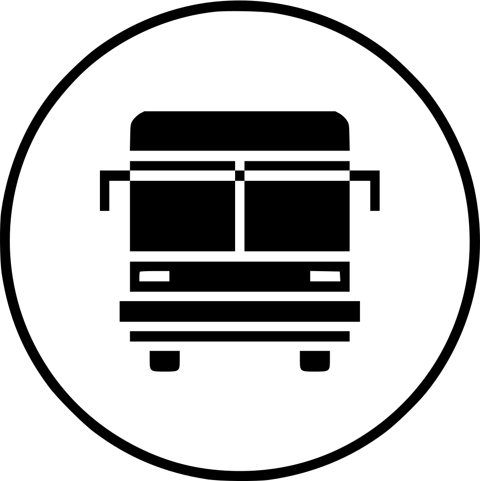 Public Bus Icon Silhouette