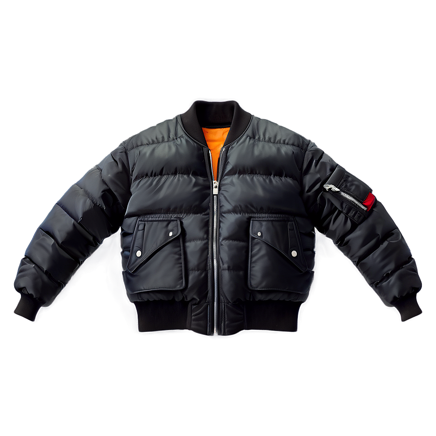 Puffer Style Bomber Jacket Png 25