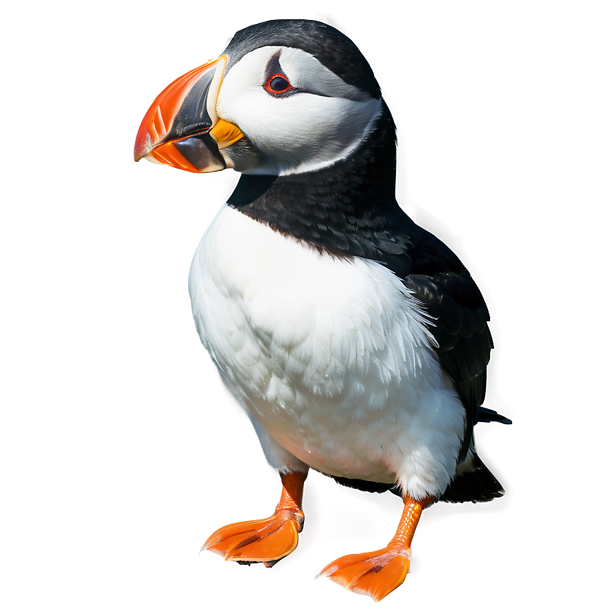 Puffin In Snow Png Bed64