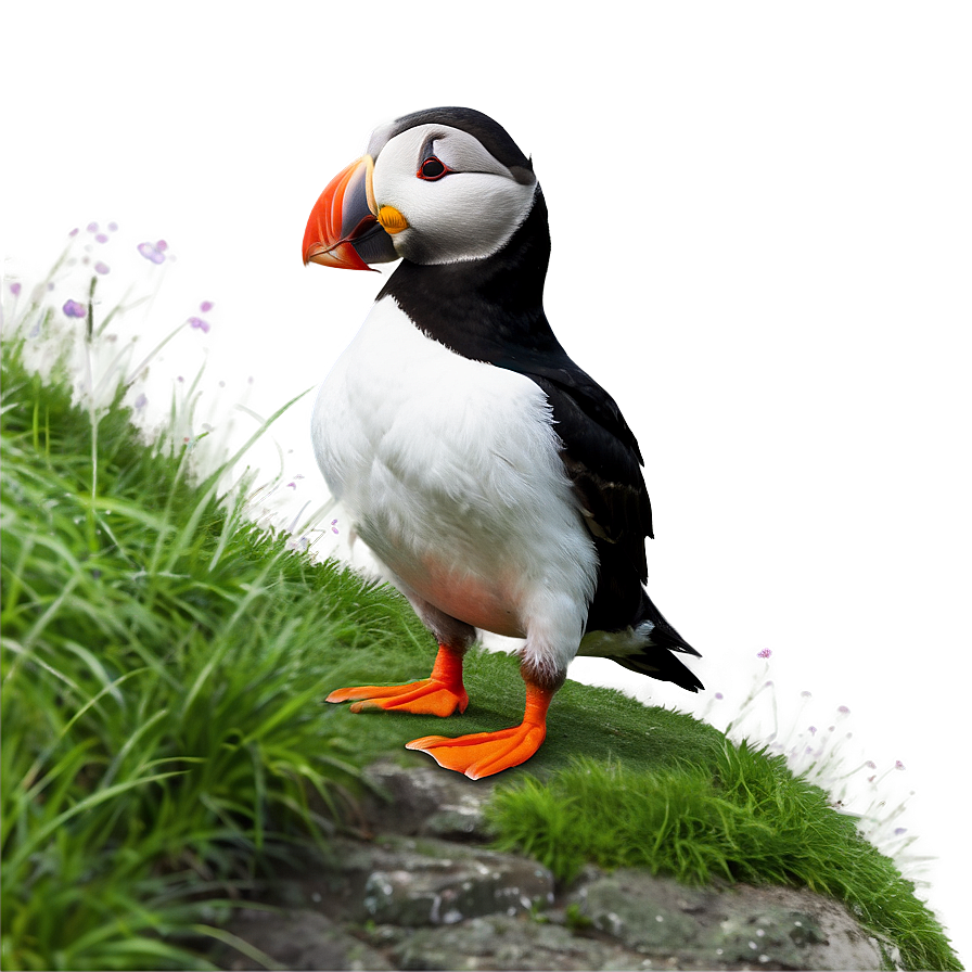 Puffin On Cliff Png 92