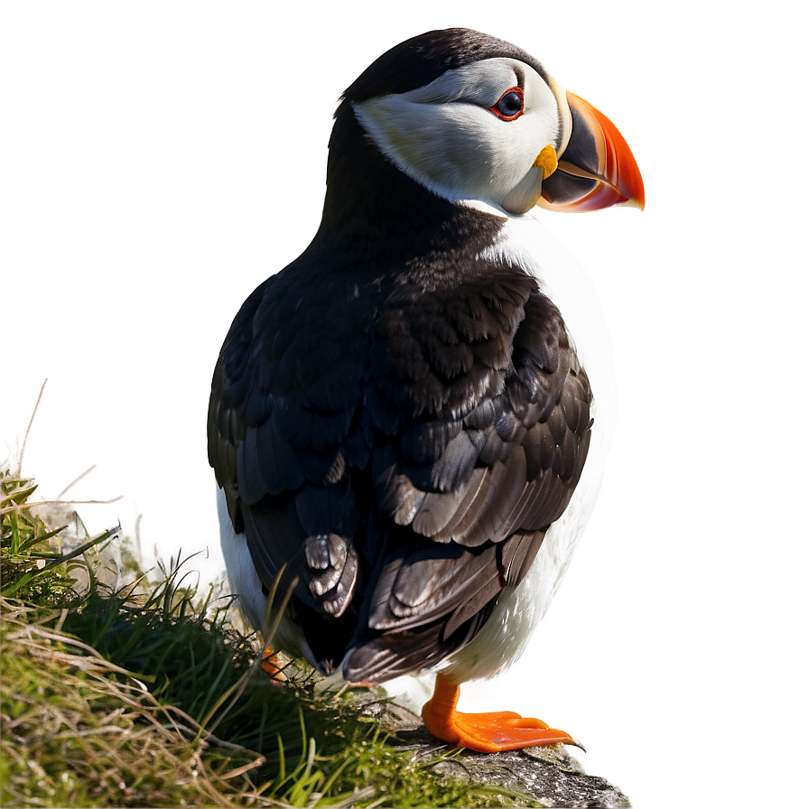 Puffin Watching Sunset Png 93