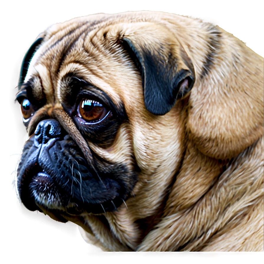 Pug Dog Head Png 06212024