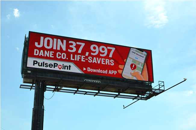 Pulse Point App Billboard Advertisement