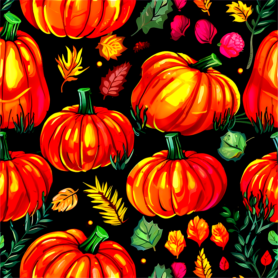 Pumpkin Patch Sunset Glow Png 89