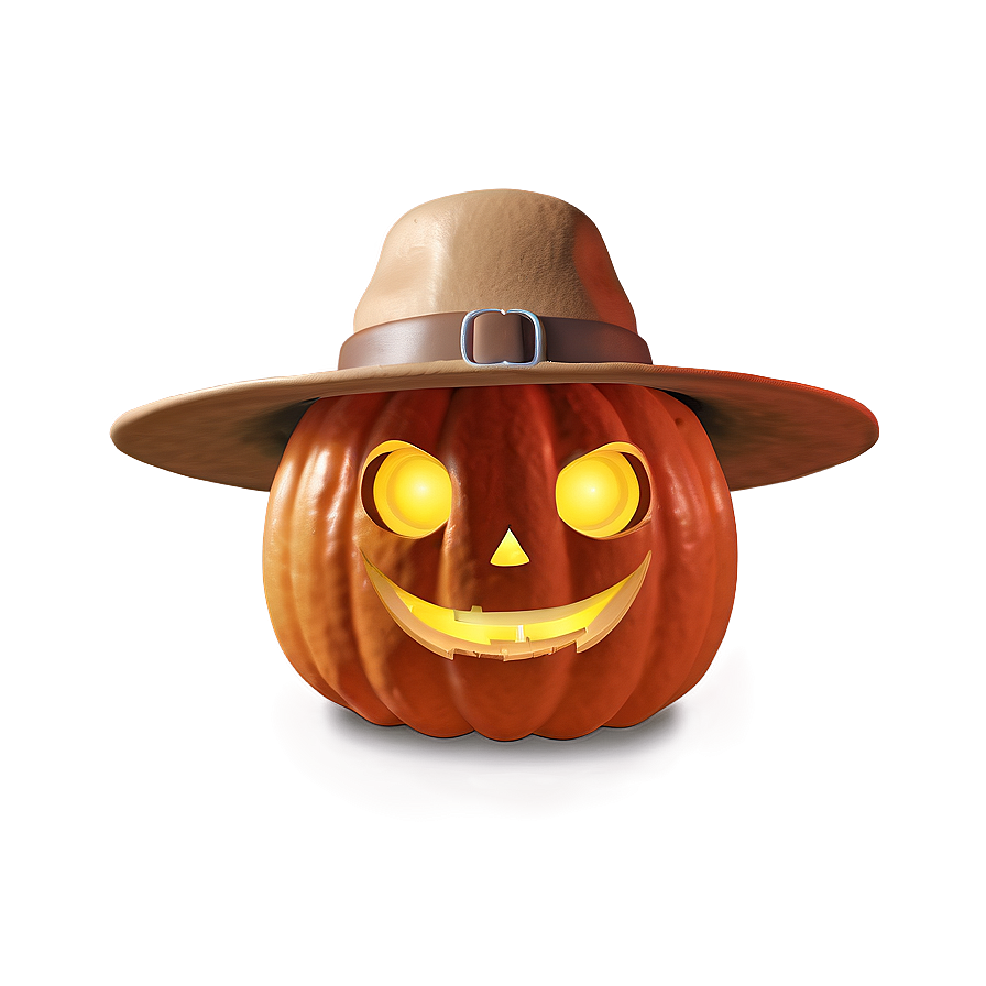 Pumpkin With Hat Png 82