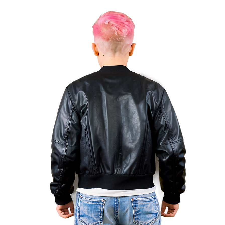 Punk-inspired Bomber Jacket Png Jtf