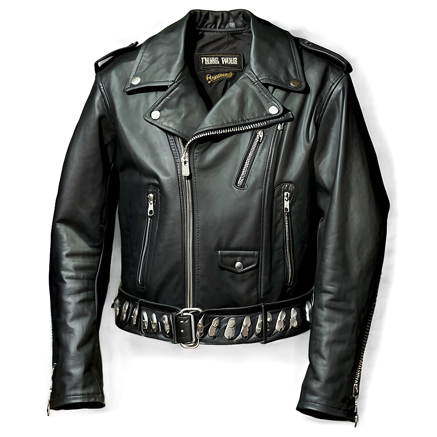 Punk Leather Jacket Png Ecn