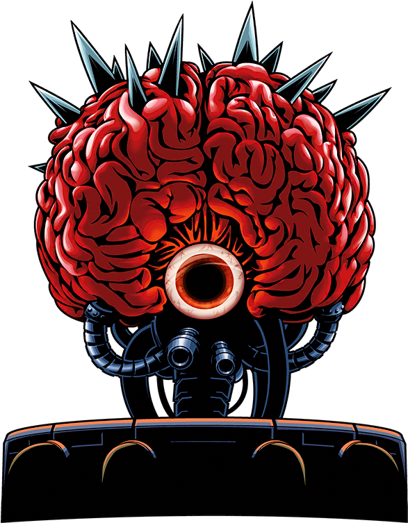 Punk Rock Brain Illustration