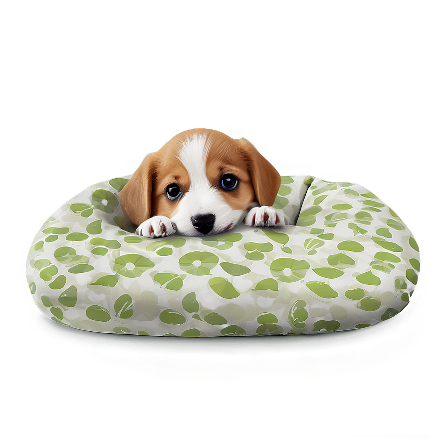 Puppy In Bed Png Dcr