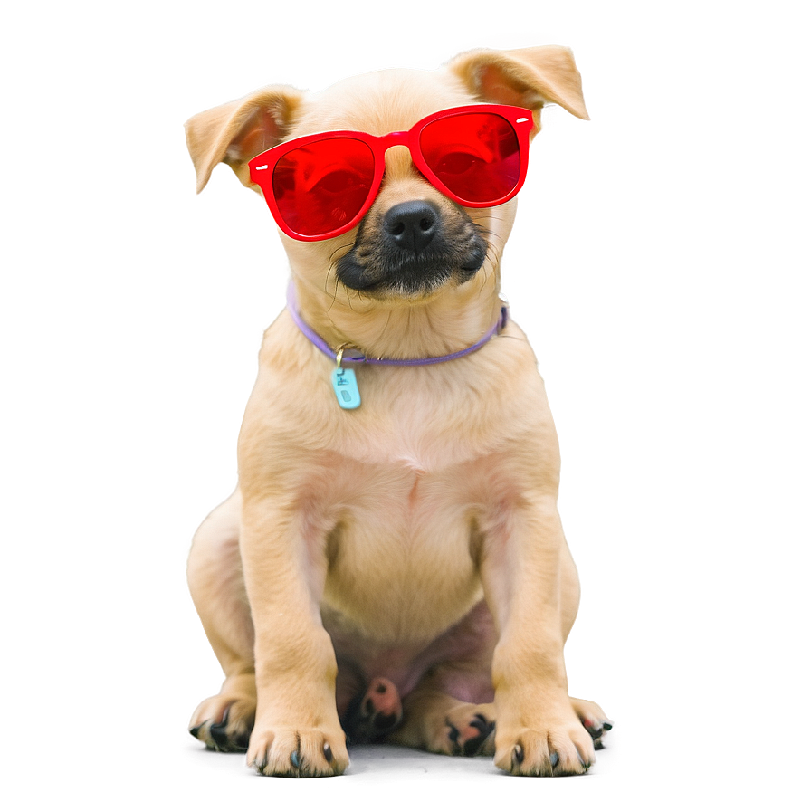 Puppy With Sunglasses Png 52