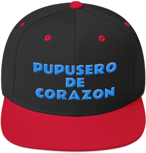 Pupusero De Corazon Black Red Cap