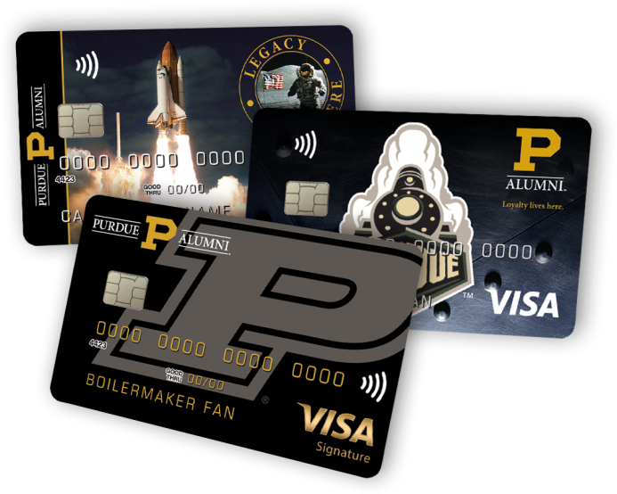 Purdue University Alumni Visa Cards