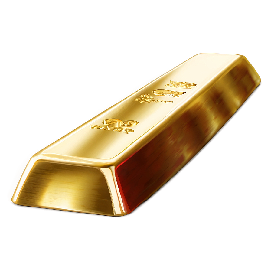 Pure Gold Ingot Graphic Png 06292024