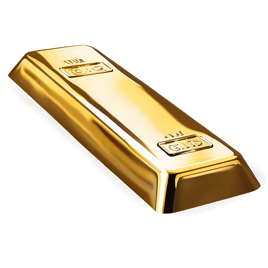 Pure Gold Ingot Graphic Png 57