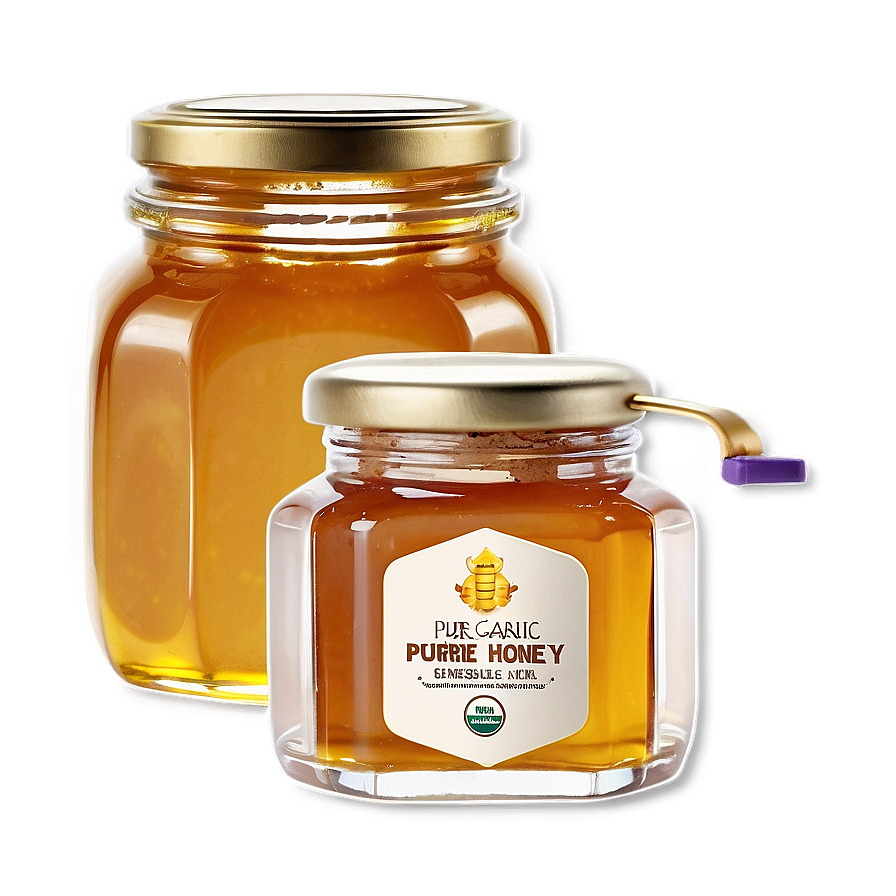 Pure Organic Honey Jar Png Iqw