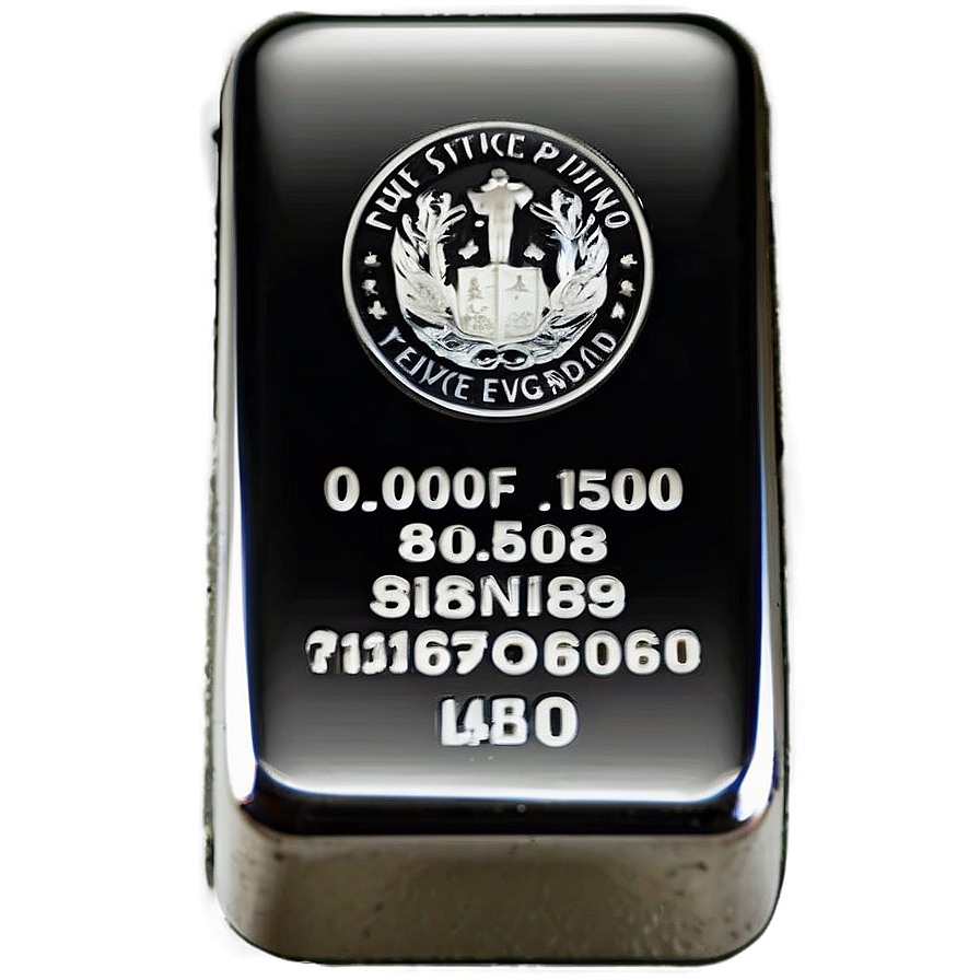 Pure Silver Bar Png 31