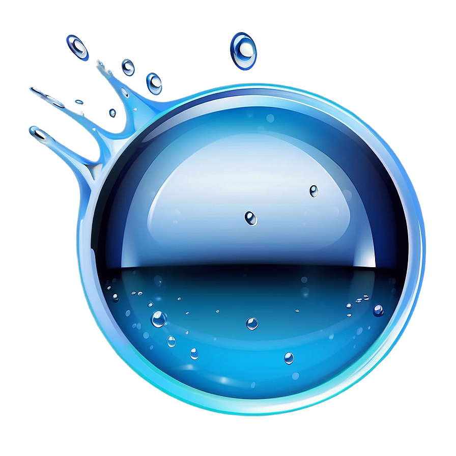 Pure Water Drop Illustration Png 06272024