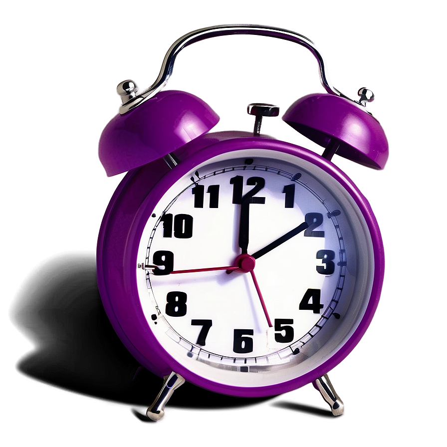 Purple Alarm Clock Png Omh