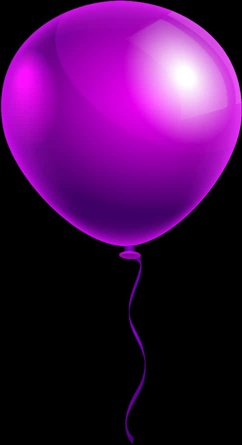 Purple Balloon Transparent Background