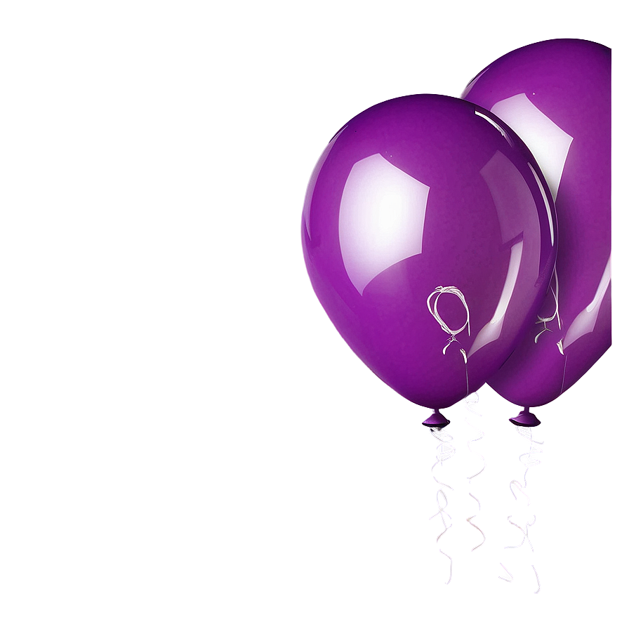 Purple Balloons Png Gmn12