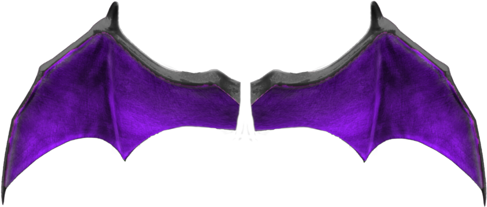 Purple Bat Wings Illustration