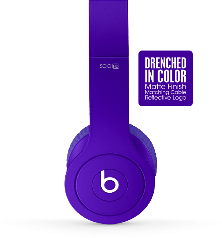 Purple Beats Solo H D Headphones