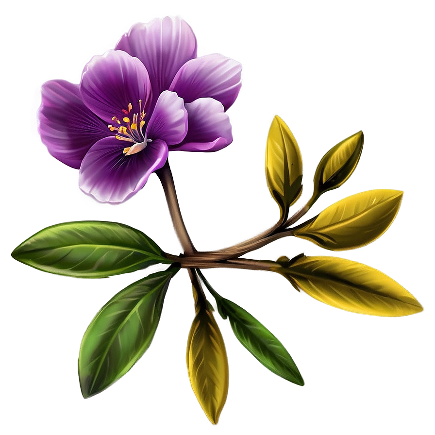 Purple Blossom Png 8