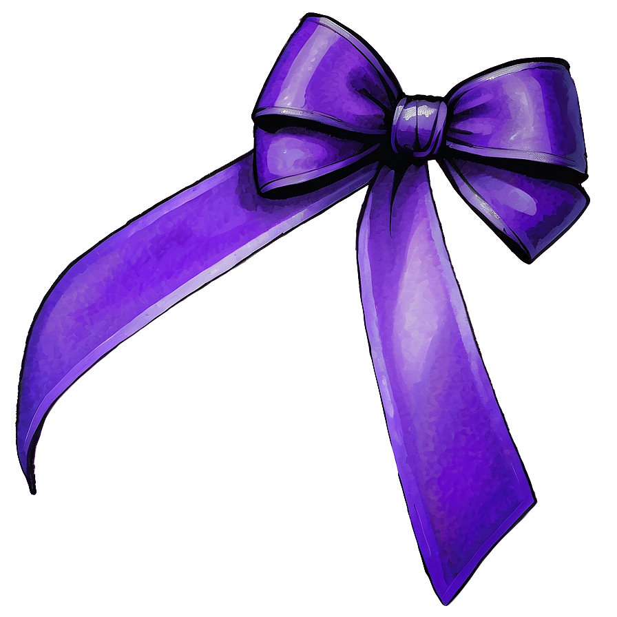 Purple Bow Png Uth