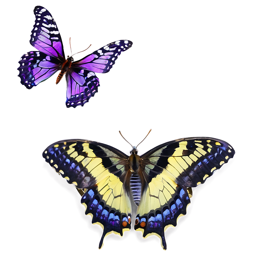 Purple Butterfly In Flight Png Jag