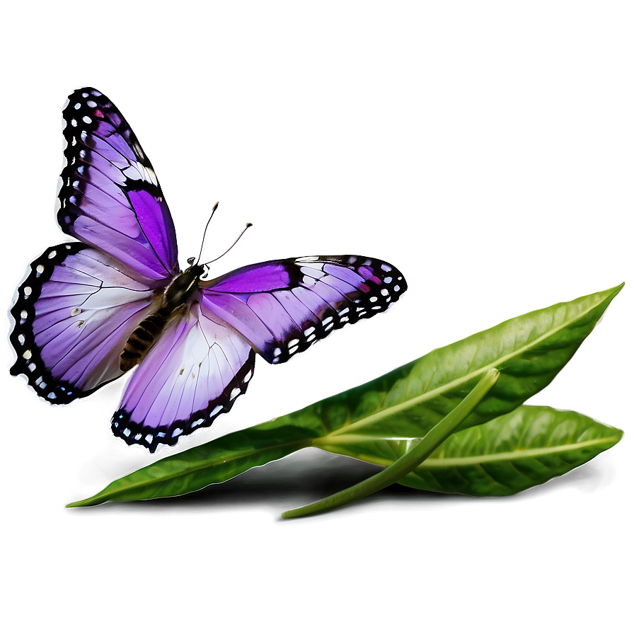 Purple Butterfly In Nature Png Gfi7