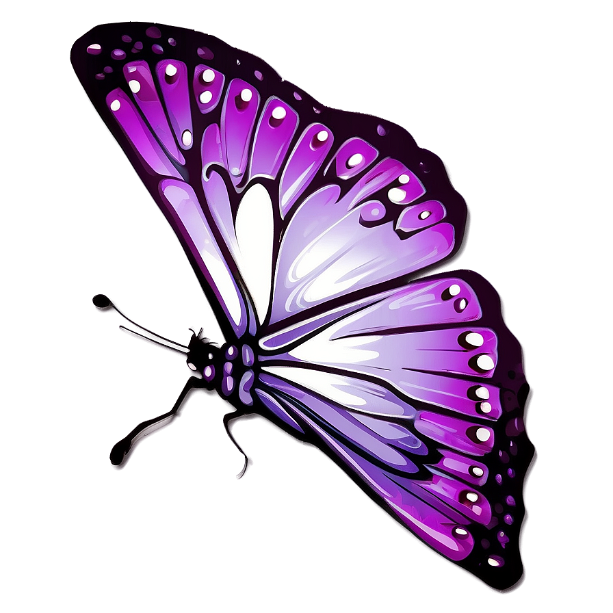 Purple Butterfly Outline Png Tit86