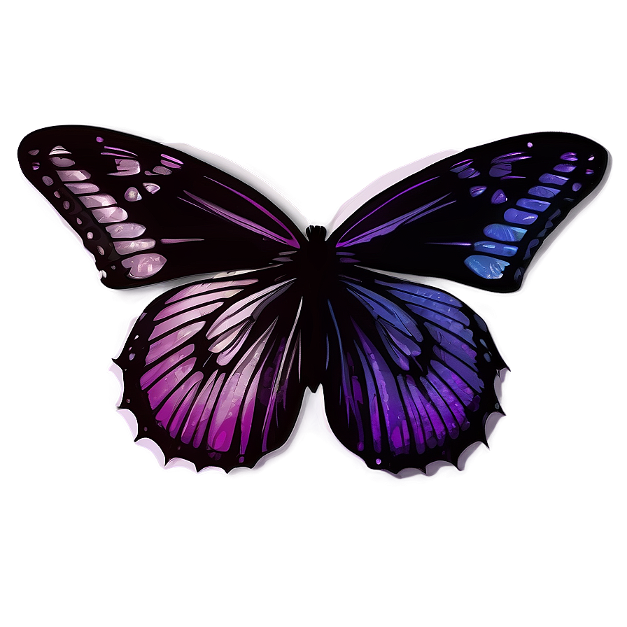 Purple Butterfly Silhouette Png 15