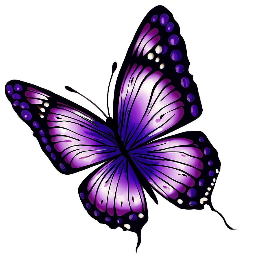 Purple Butterfly Tattoo Design Png Bvy