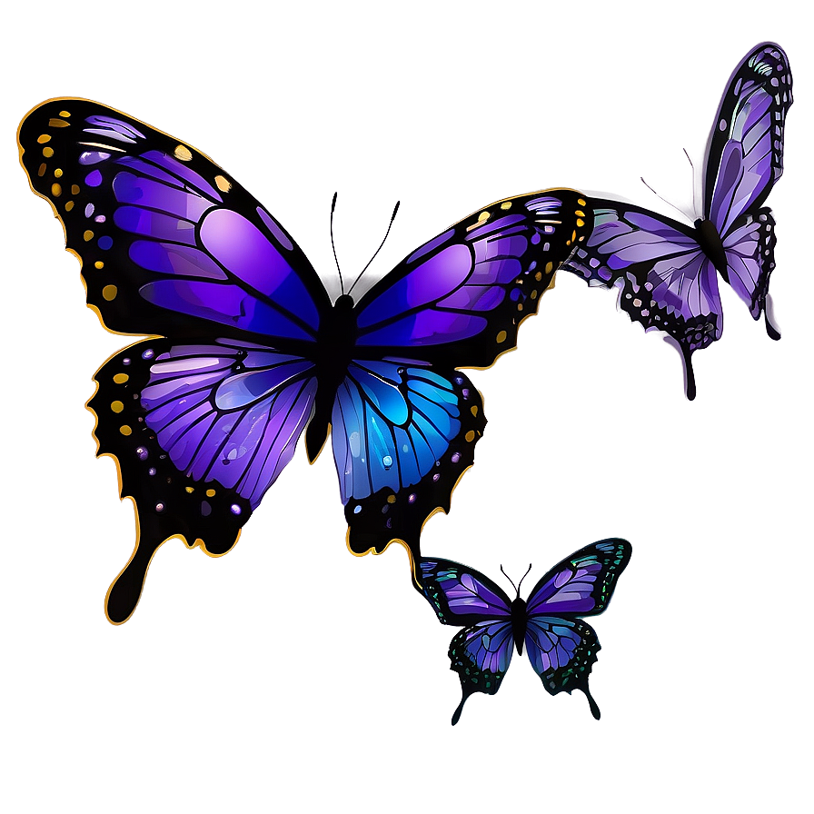 Purple Butterfly Vector Png 05232024