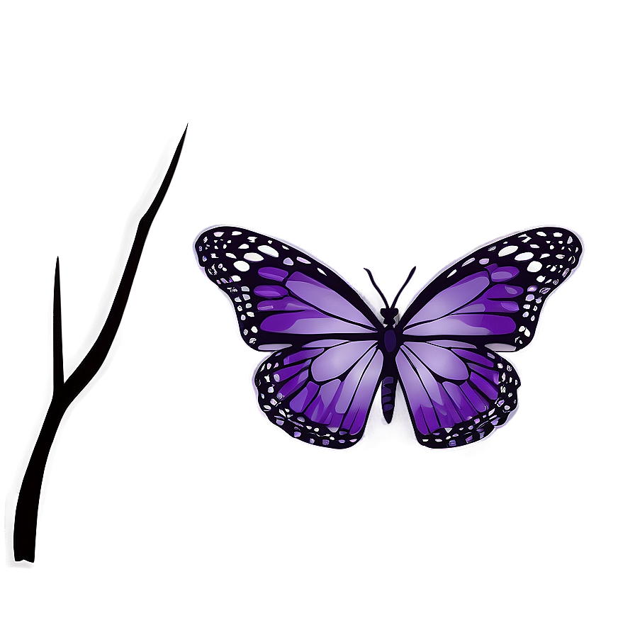 Purple Butterfly Vector Png Lad