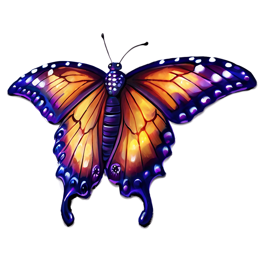 Purple Butterfly Wings Png Viu41