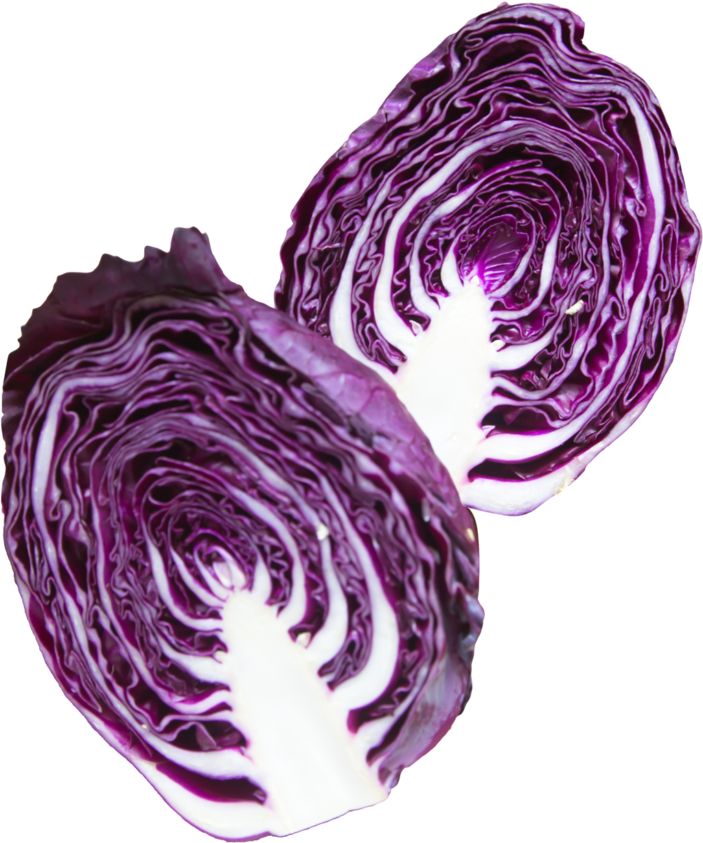 Purple Cabbage Halves