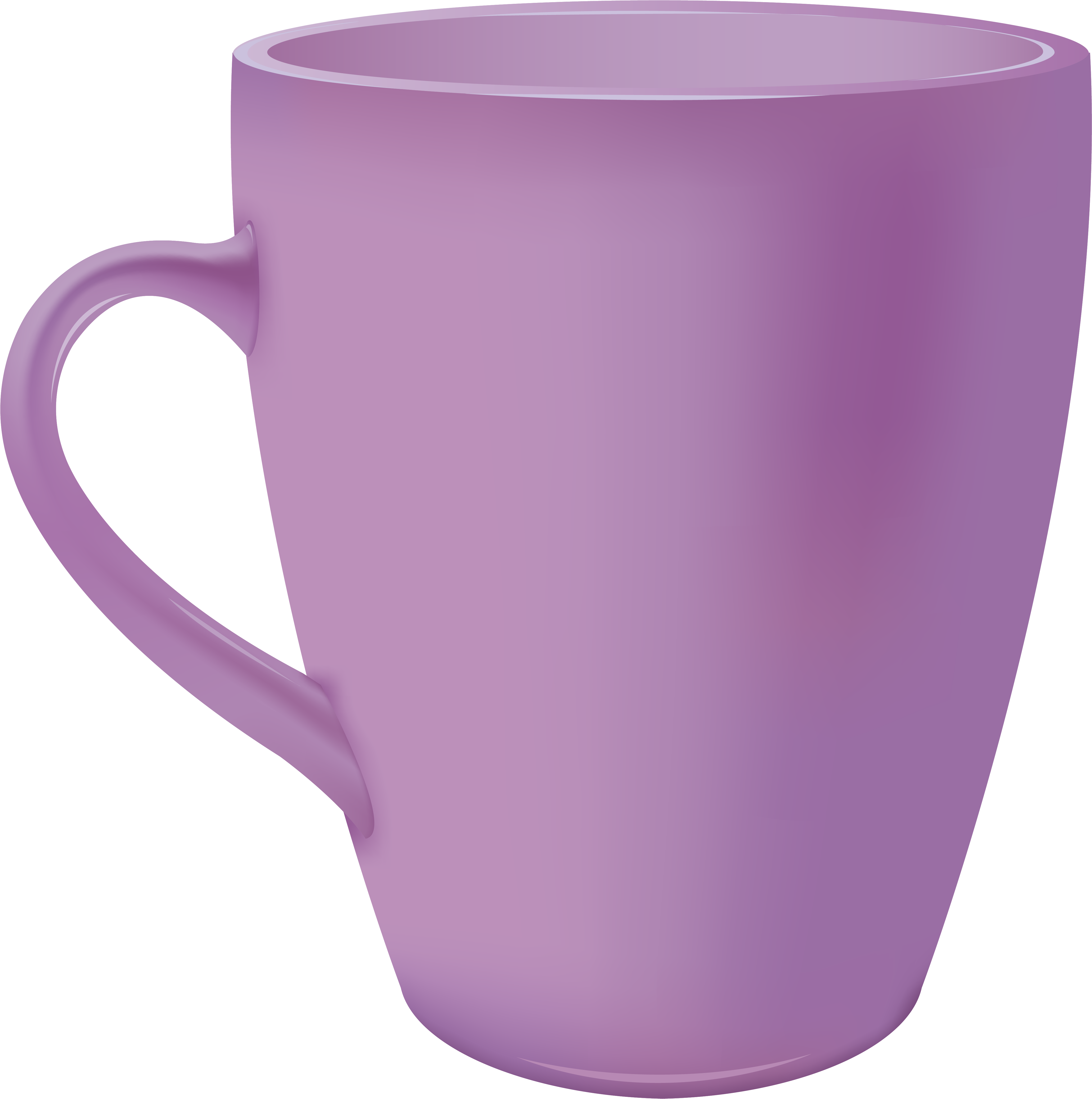 Purple Ceramic Mug3 D Render