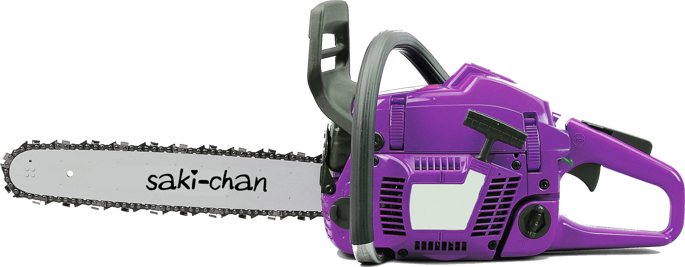 Purple Chainsaw Side View