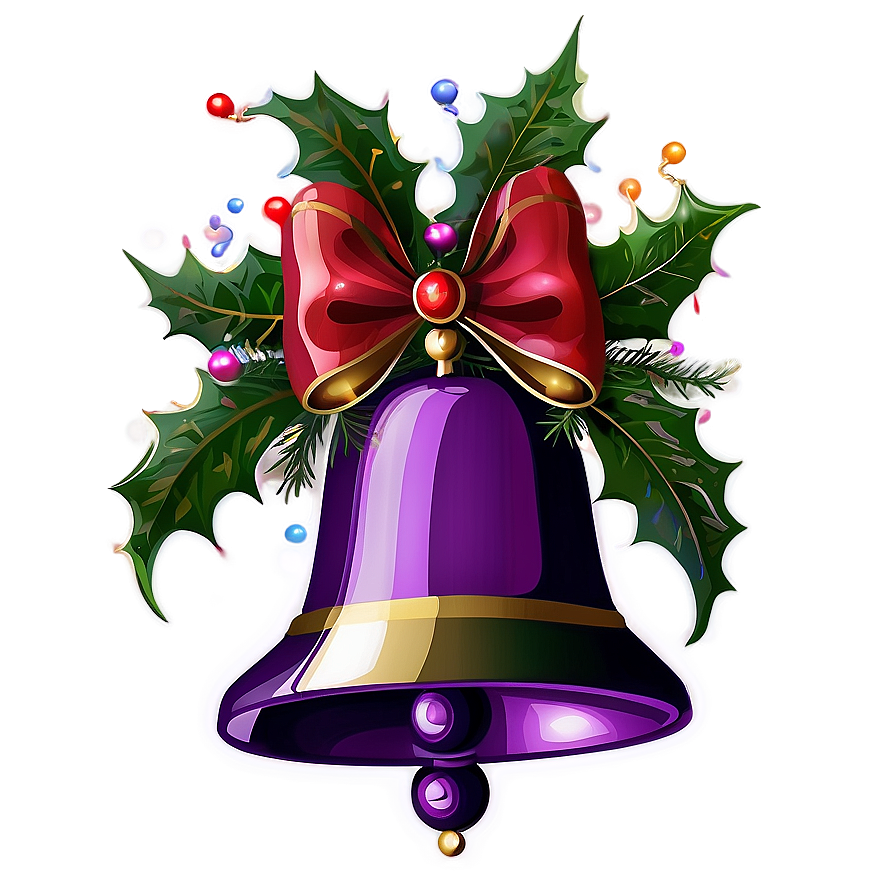 Purple Christmas Bells Png Fgj62