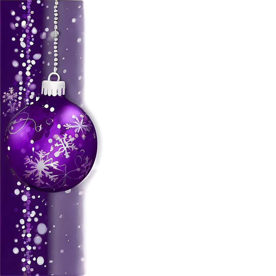 Purple Christmas Lights Border Png Etw