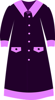 Purple Coat Vector Illustration